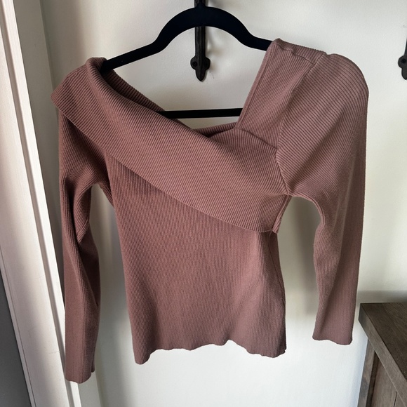 SweatyRocks Women's Long Sleeve Ribbed Knit Sweater Slim Fit Fall Solid Top - Picture 5 of 6